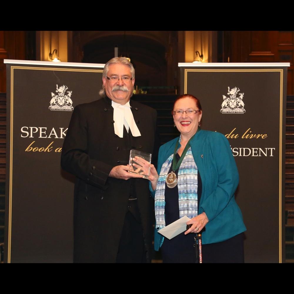 Karolyn Smardz Frost with the Honourable Dave Levac