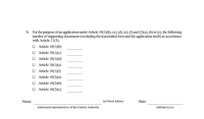 Page 4 of the Transmittal form under Article 12(2)