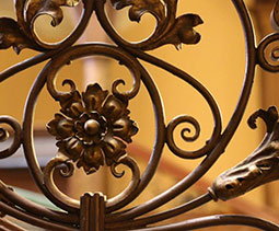 A image of decorative iron-work.