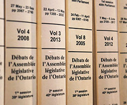 An image of Legislative books.