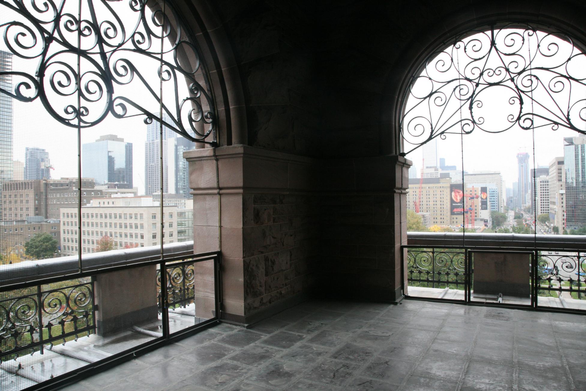 View from the attic of the Legislative Building, looking south-east.