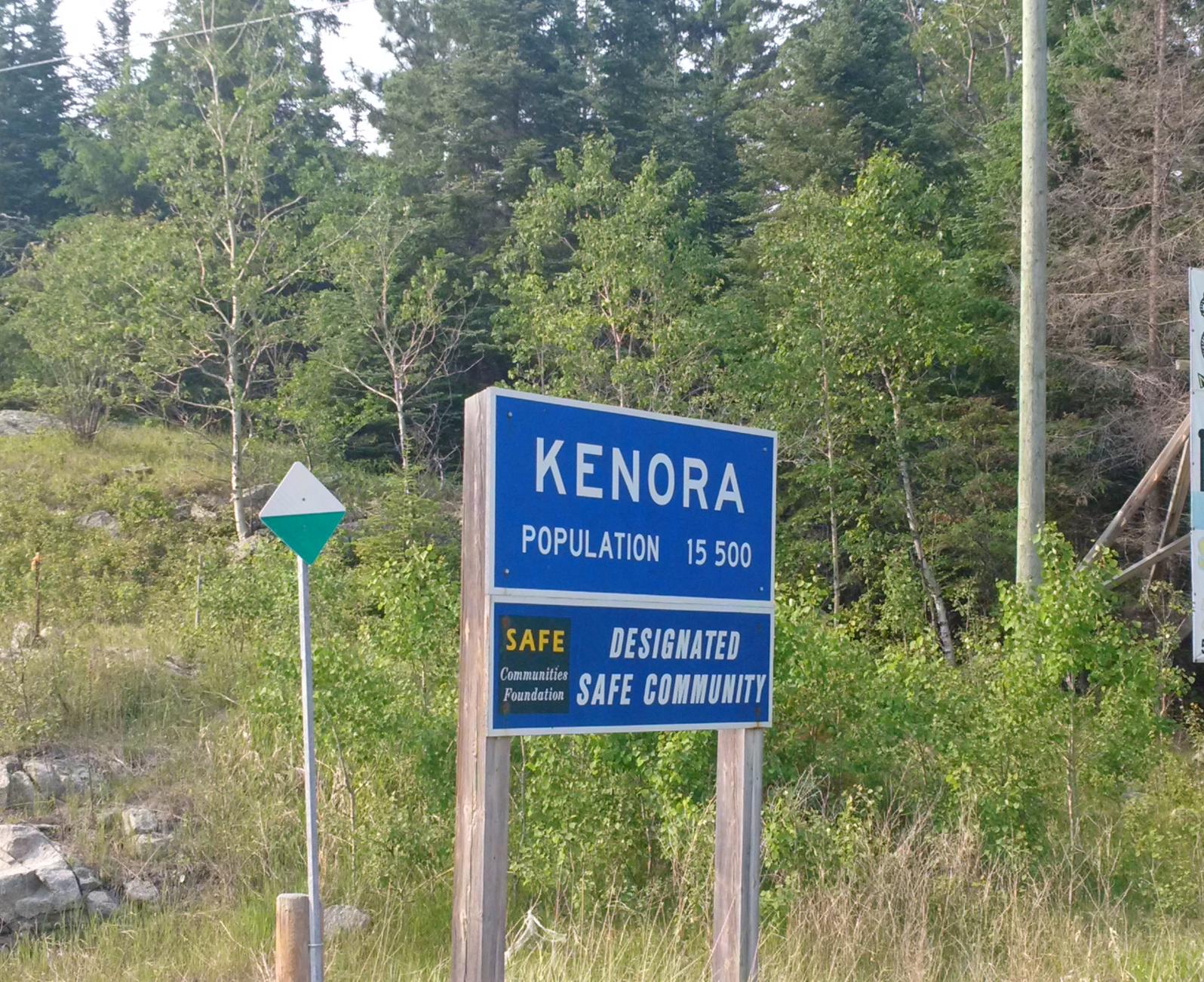 Picture of sign for City of Kenora, Ontario