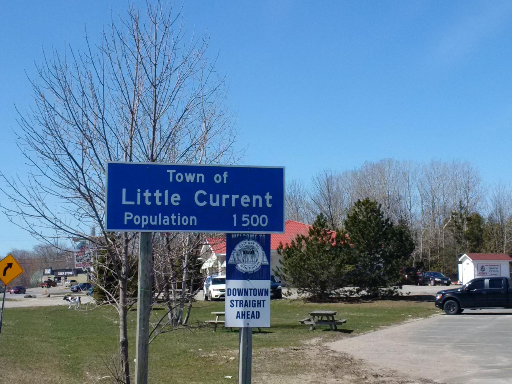 Photo of Little Current, Ontario, sign