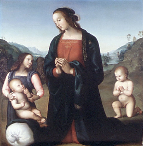 Madonna del Sacco (Madonna with a Sack), Antonio Sasso, after Perugino