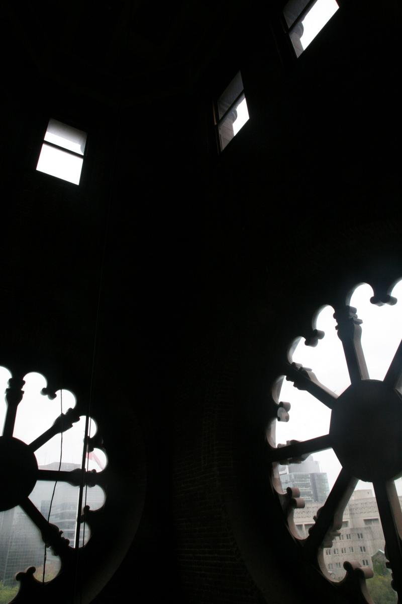 Picture of rose windows in the attic, Legislative Building