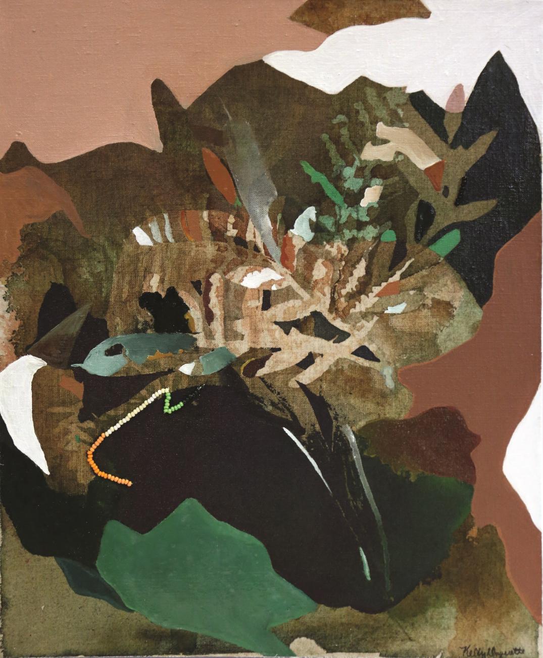 Photo showing a panel from the Seven Sacred Teachings series of paintings