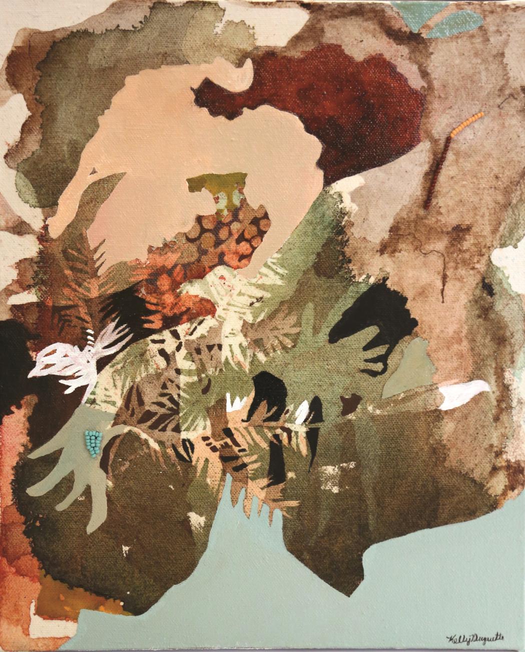 Photo showing a panel from the Seven Sacred Teachings series of paintings