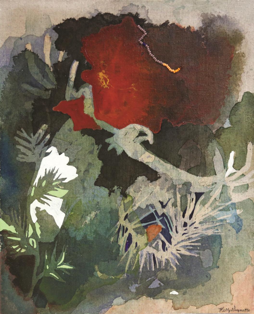 Photo showing a panel from the Seven Sacred Teachings series of paintings