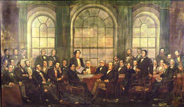 The Fathers of Confederation par Frederick S. Challener [Les Pères de la Confédération]