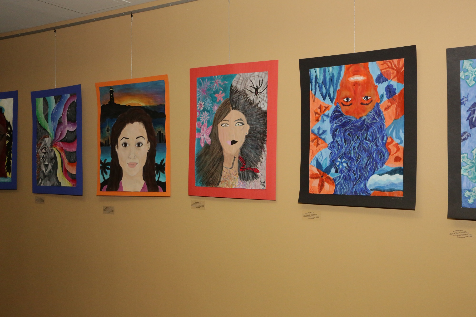 Drawings by student artists in the 2013 Youth Arts Program.