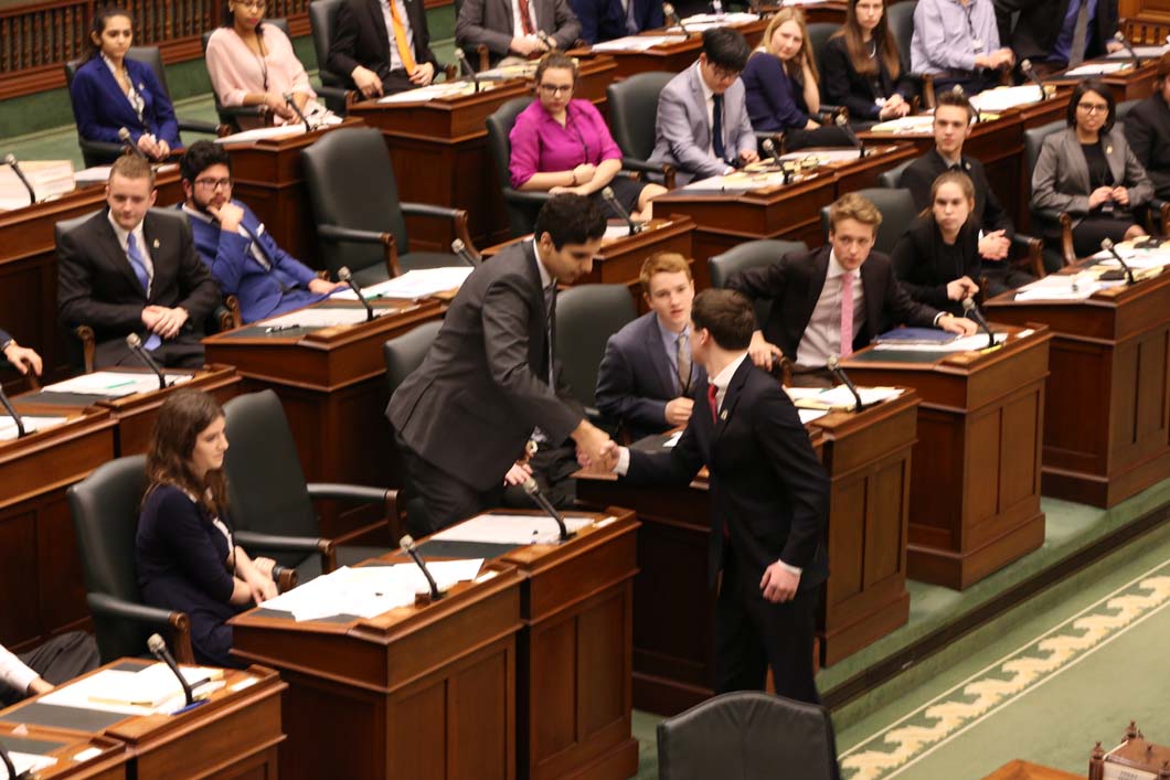 Simulation du parlement - février 2017