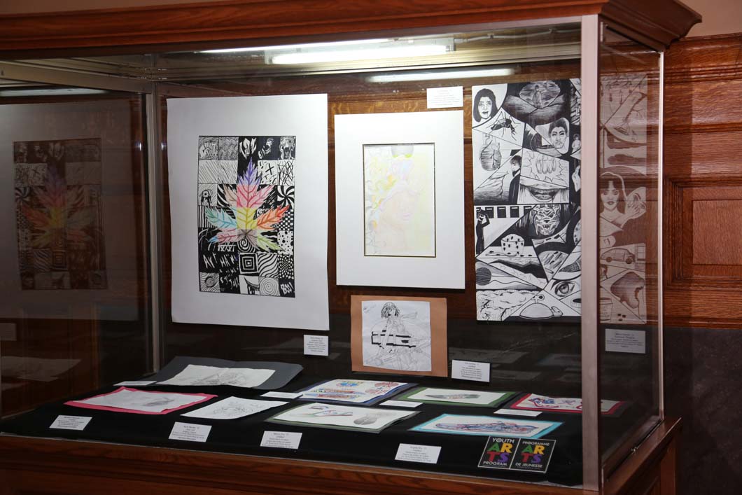 Drawings by student artists in the 2017 Youth Arts Program.