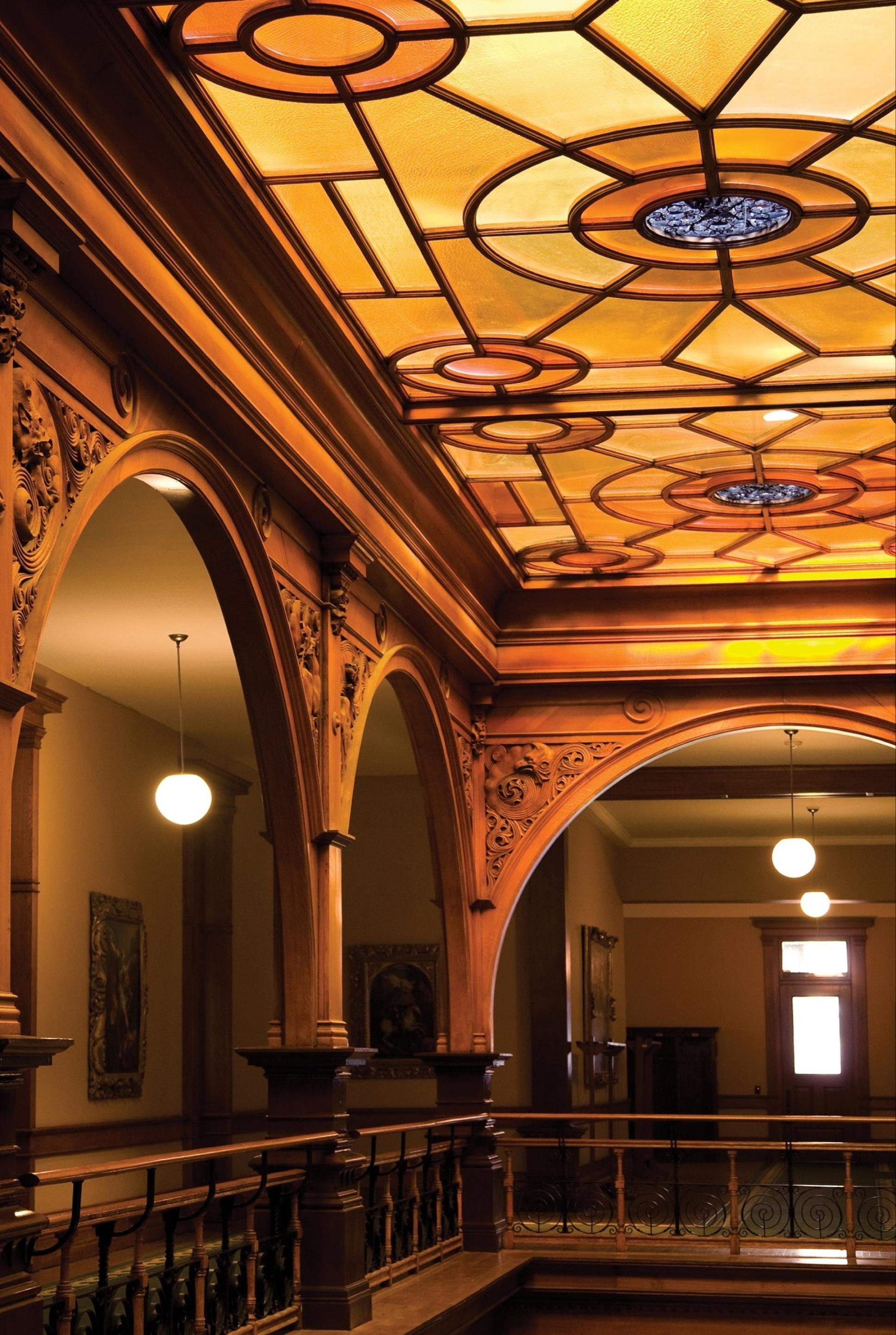 Picture showing upper east wing view inside Ontario's Legislative Building