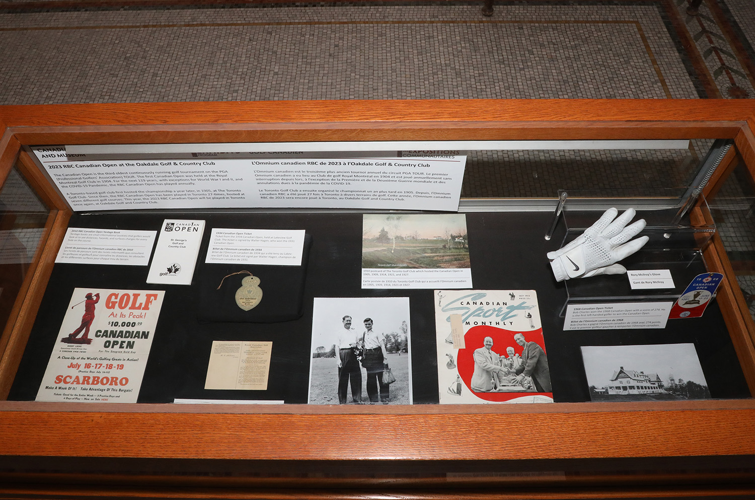Picture of the Canadian Golf Hall of Fame and Museum exhibit