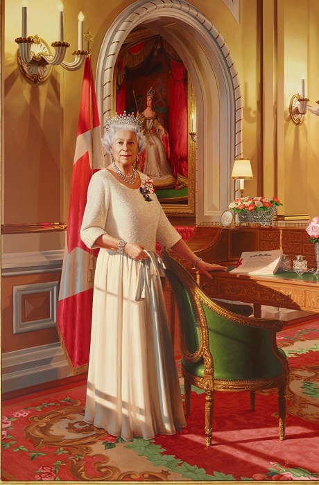 Diamond Jubilee Portrait of Her Majesty Queen Elizabeth II by Phil Richards