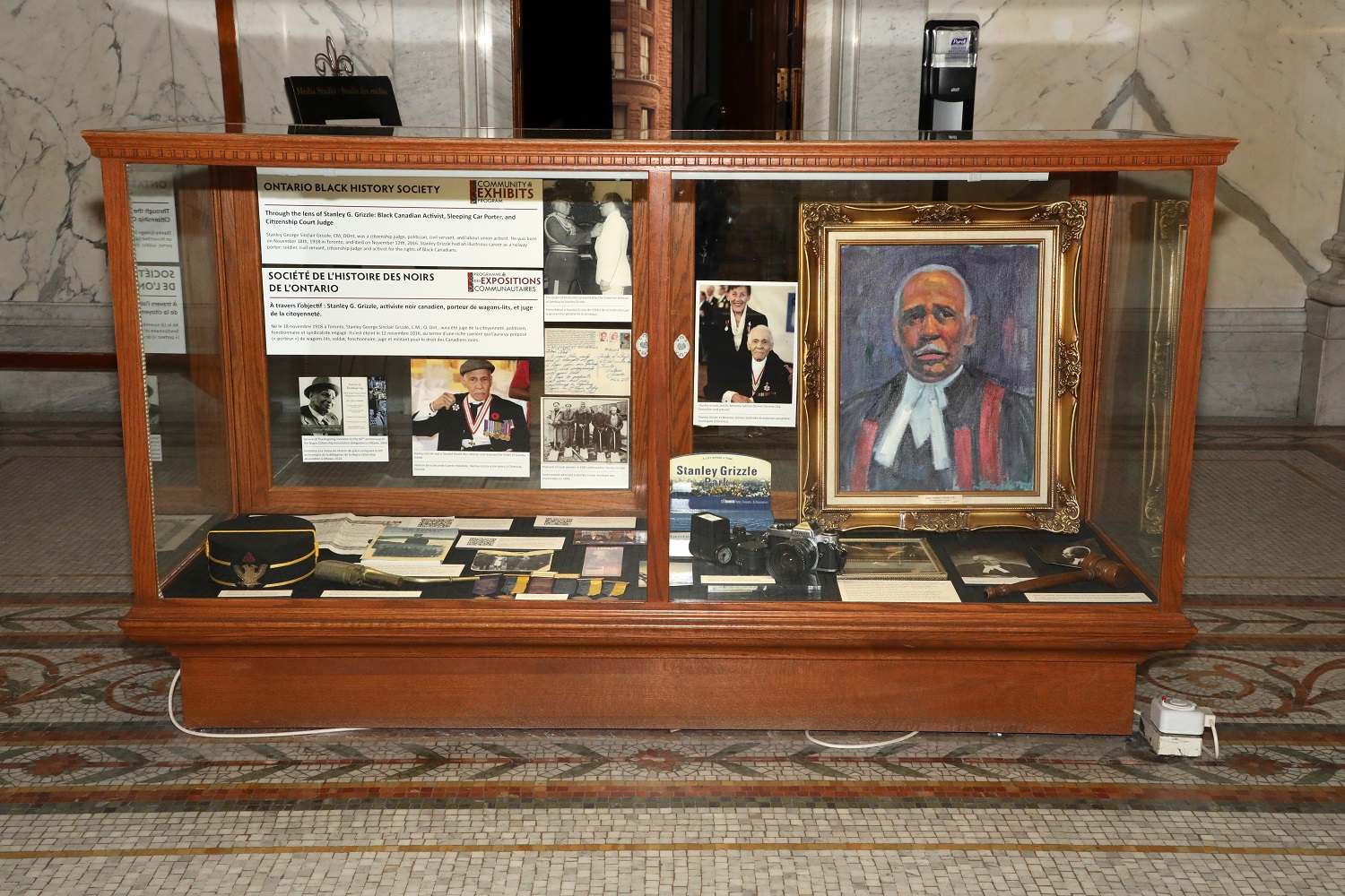 Picture of the Ontario Black History Society exhibit