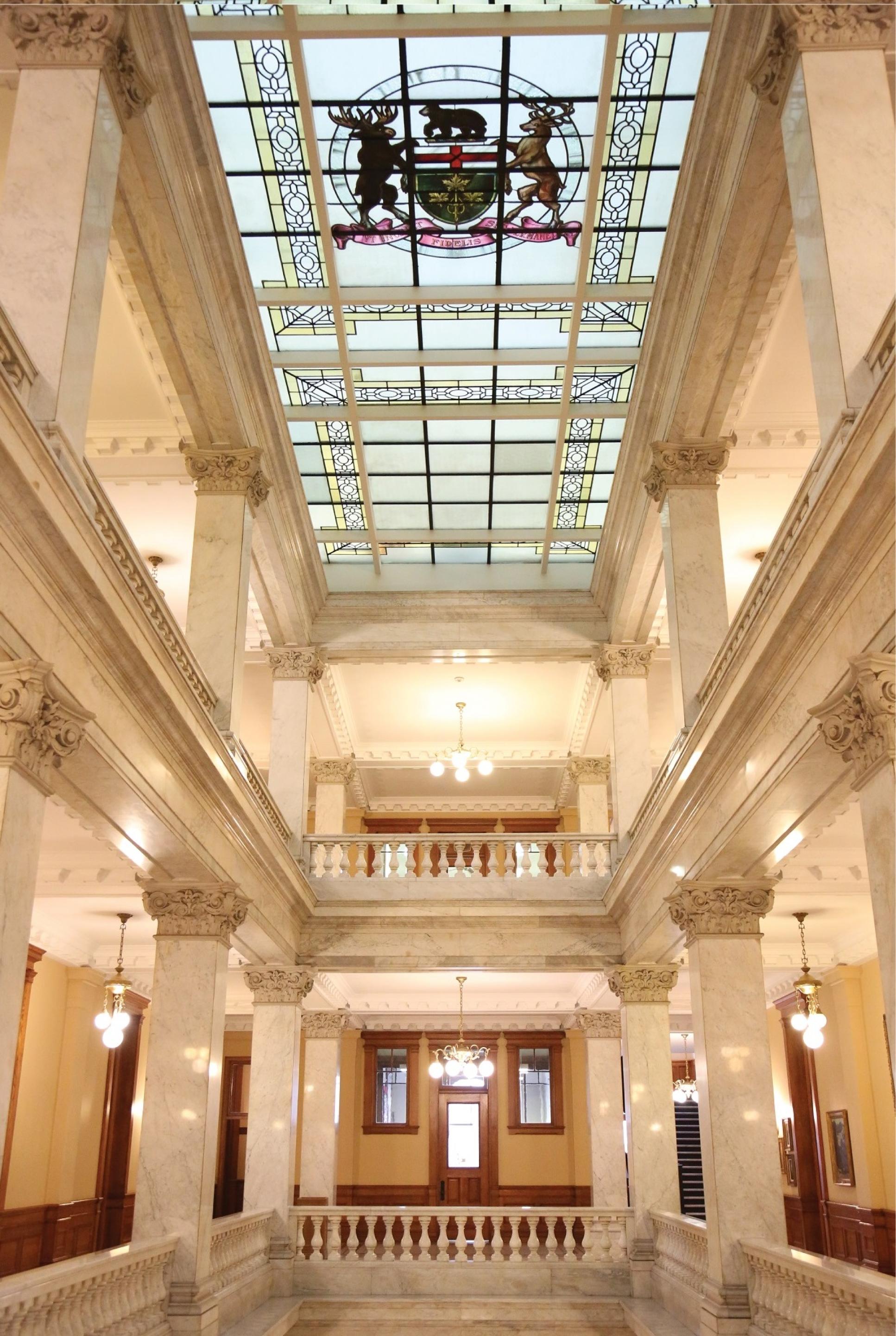 Picture of the west wing interior at Ontario's Legislative Building