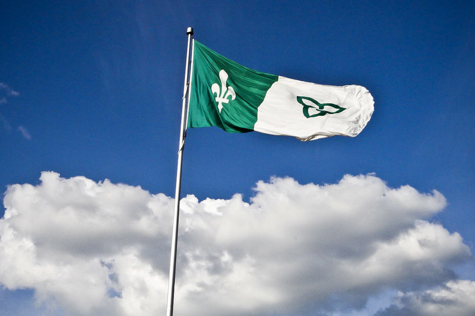 Picture of the Franco-Ontarian flag