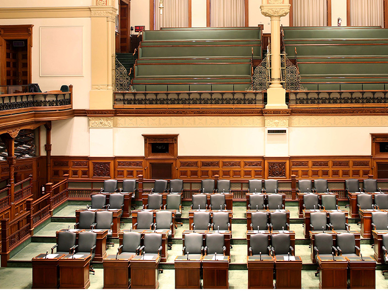 la Chambre législative vide