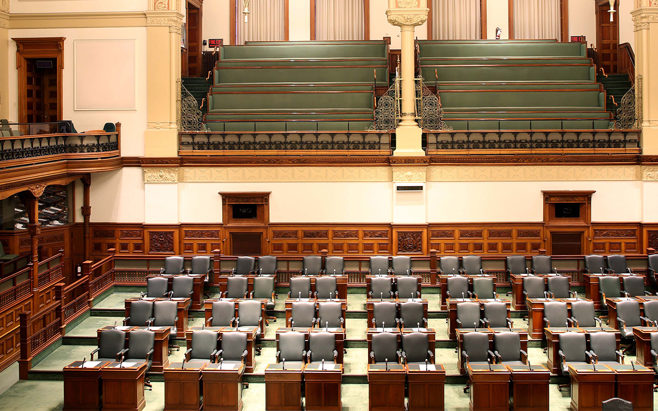 la Chambre législative vide