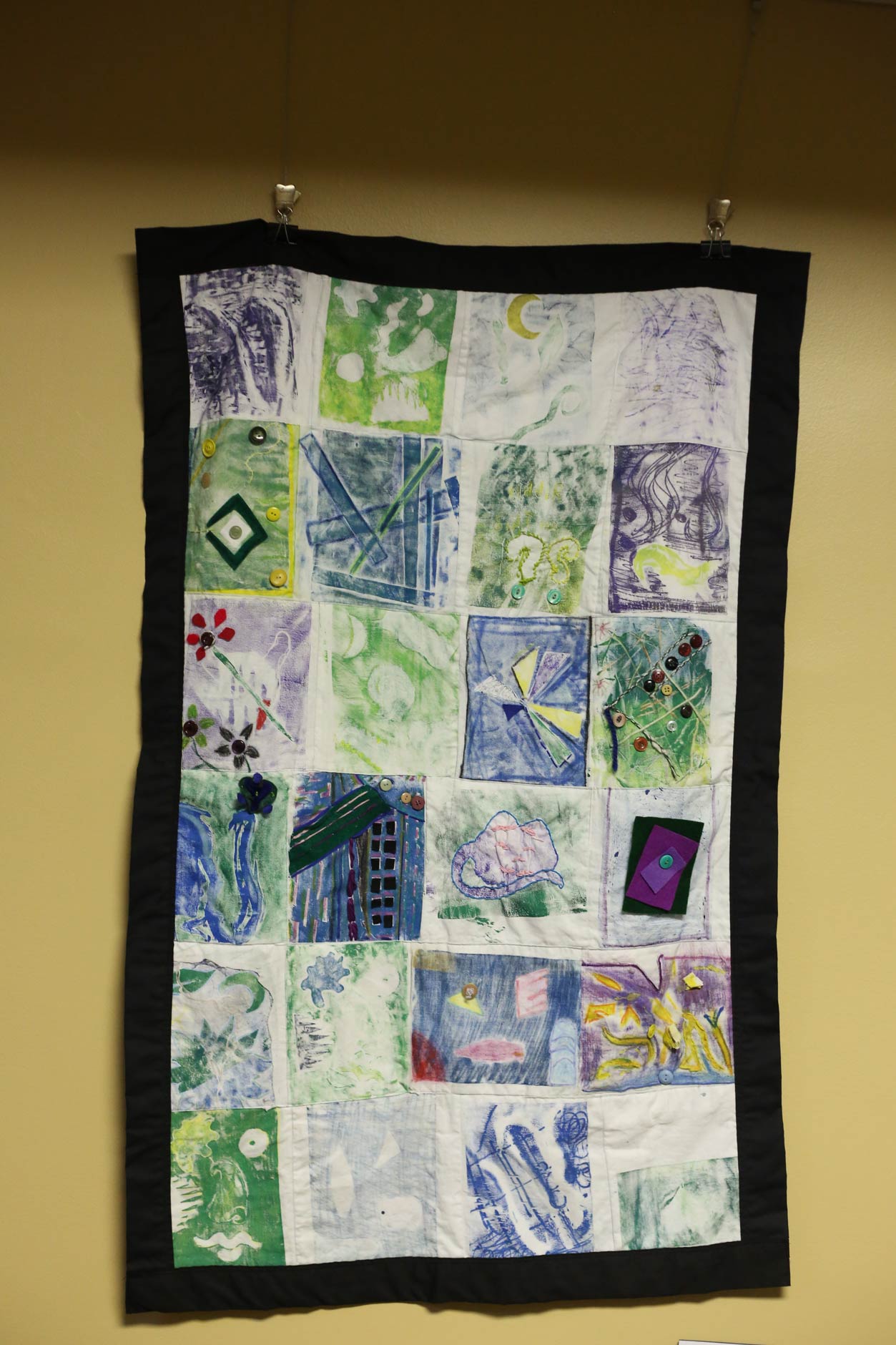A quilt by student artists in the 2015 Youth Arts Program.