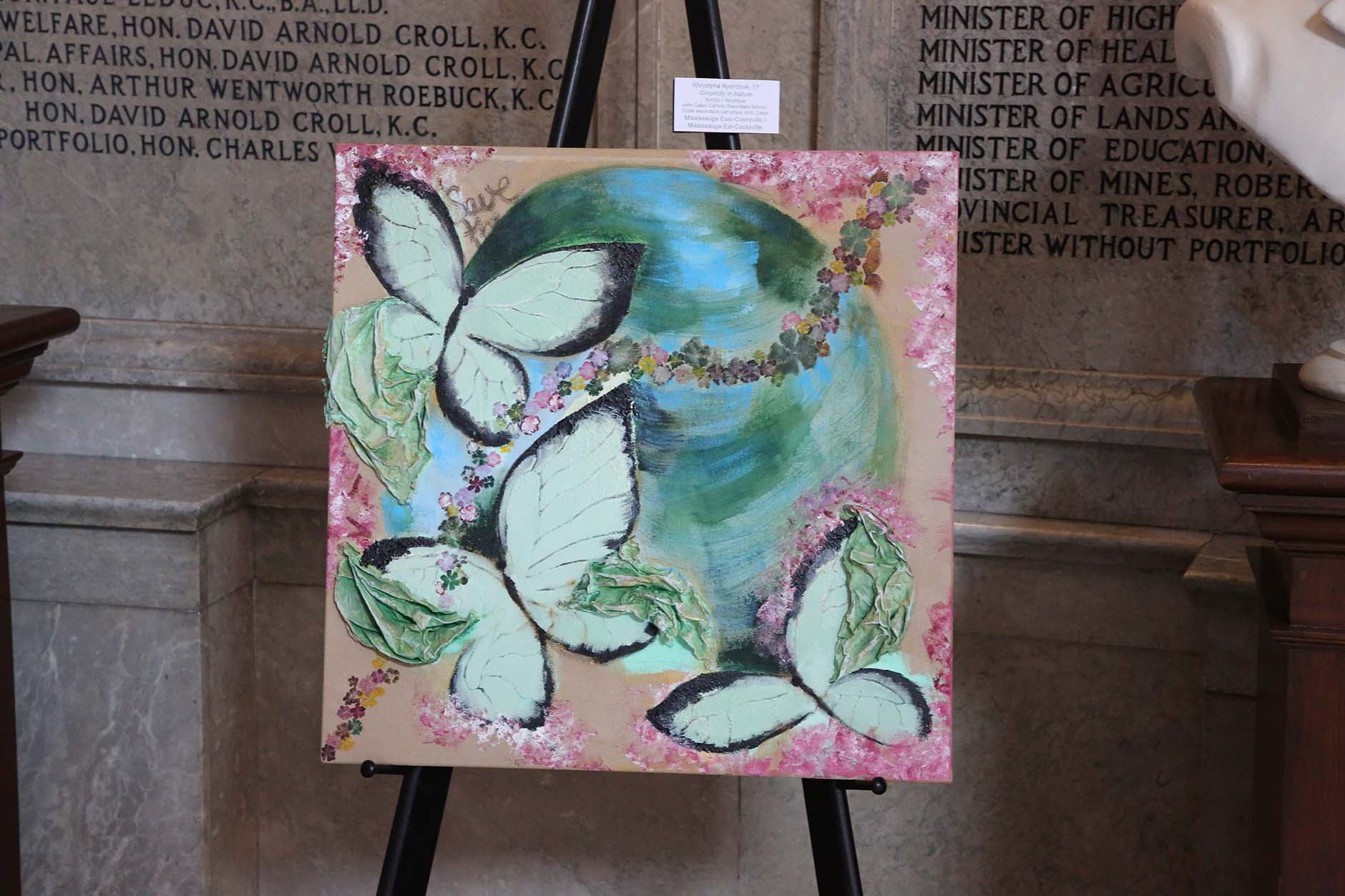 A painting by a student artist in the 2019 Youth Arts Program
