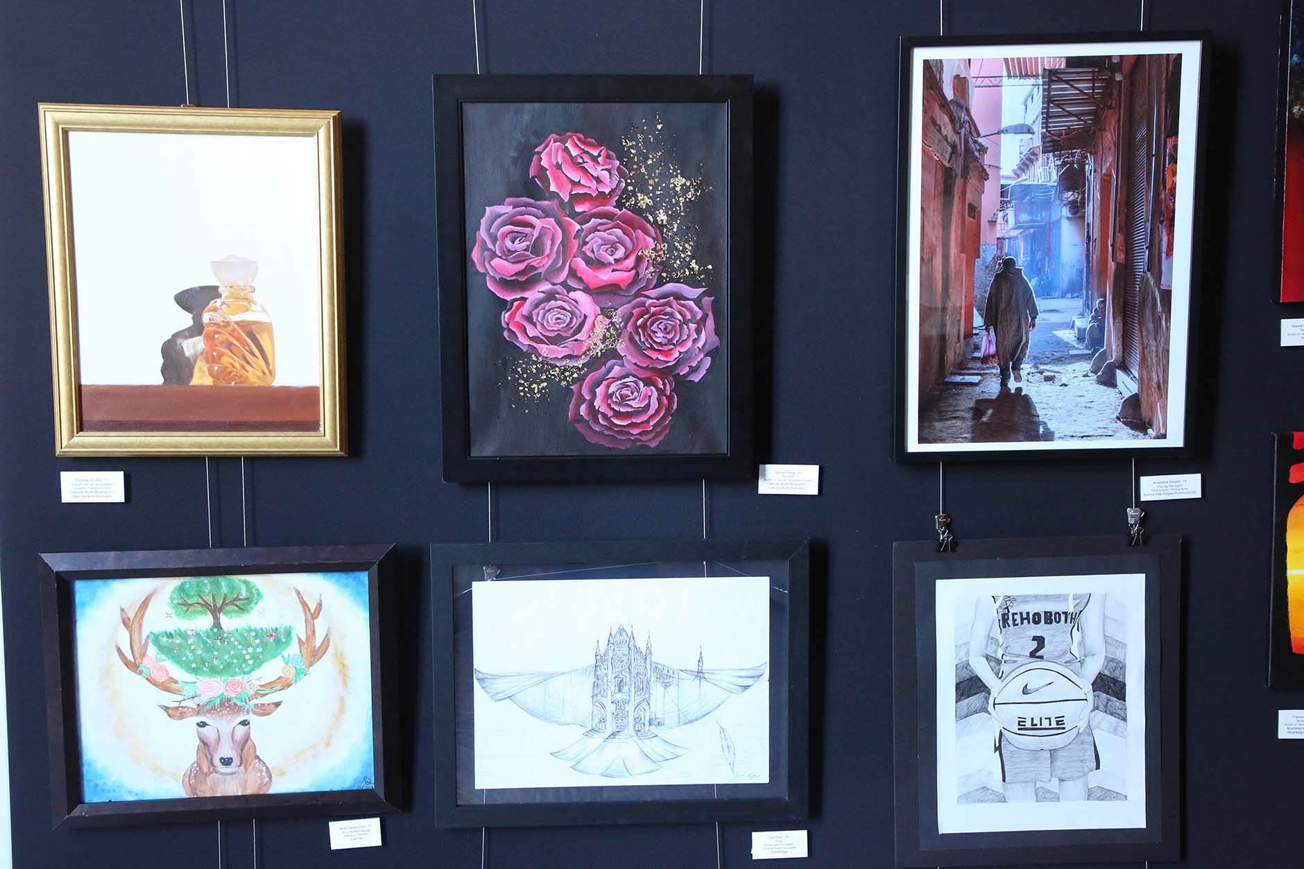 Photography, paintings and drawings by student artists in the 2020 Youth Arts Program.