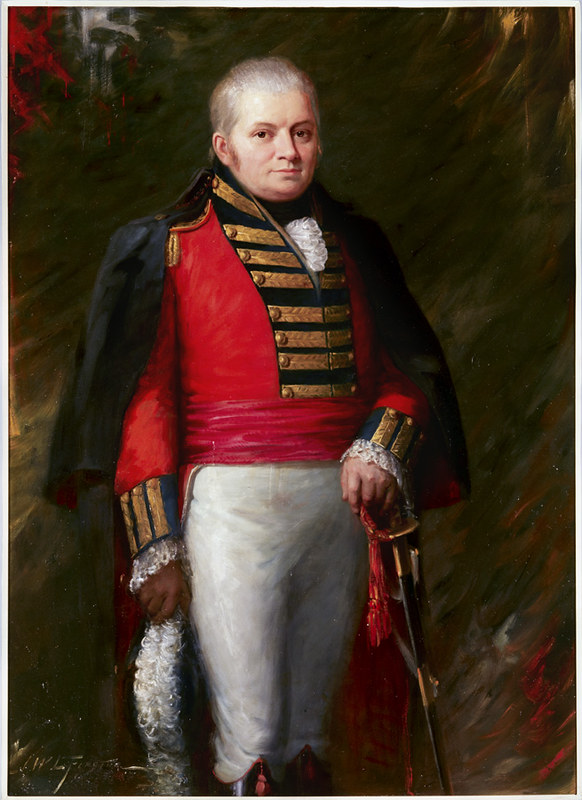A picture of the portrait of Colonel John Graves Simcoe by artist J.W.L. Forster