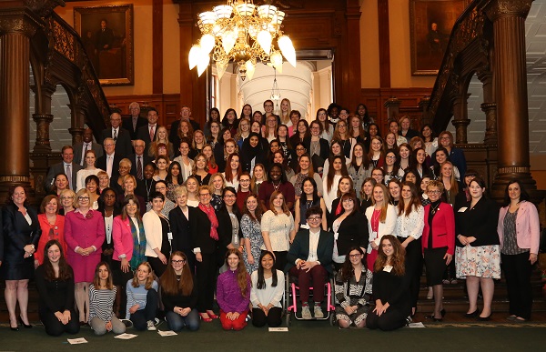 Picture of Remarkable Assembly participants on the grand staircase