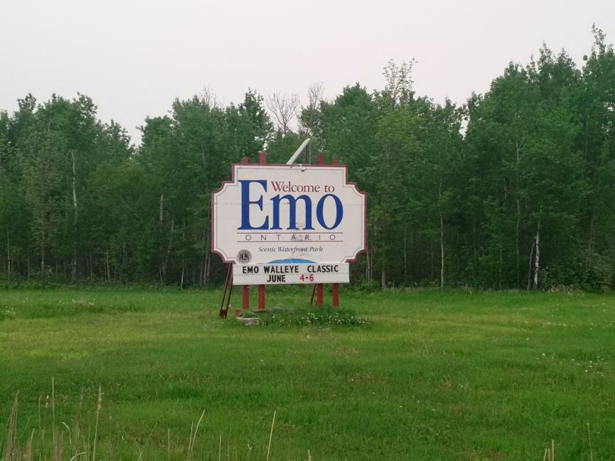 Photo du panneau d’Emo, en Ontario