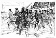 1837 Upper Canada Rebellion par C.W. Jefferys [Rébeillion de 1837 dans le Haut-Canada]