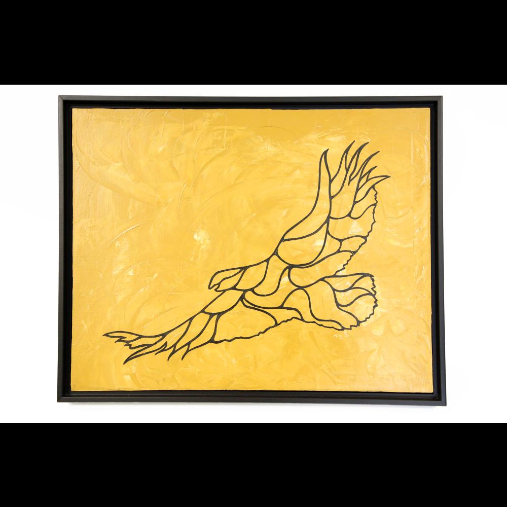Image of Eagle on Gold by Debra Vincent