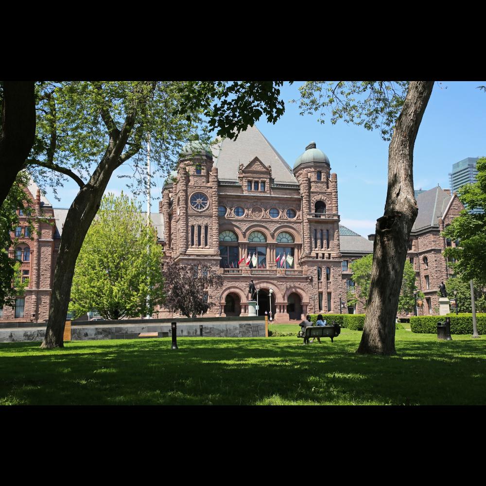 Photo de l'édifice de l'Assemblée législative à Queen's Park, Toronto