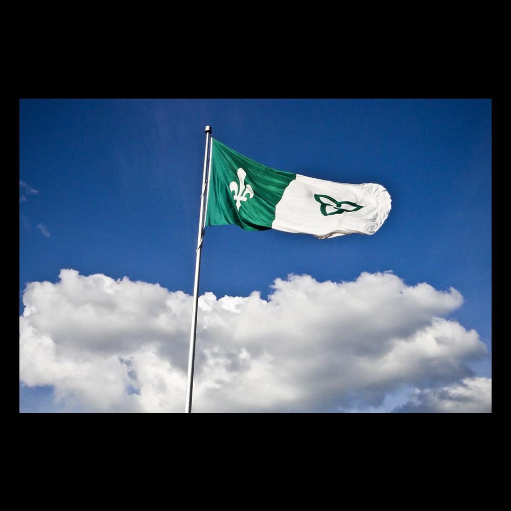 Picture of the Franco-Ontarian flag