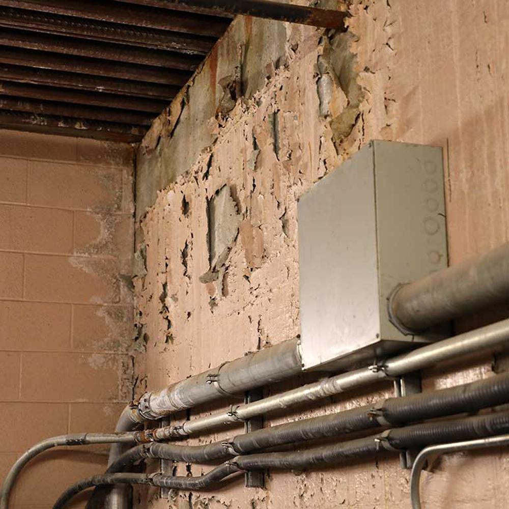 leaky pipes in disrepair