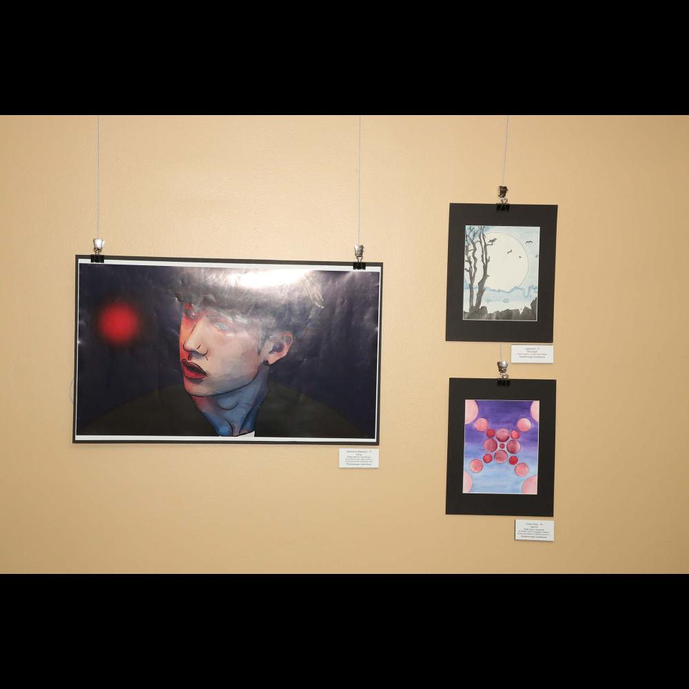 Drawings by student artists in the 2019 Youth Arts Program.