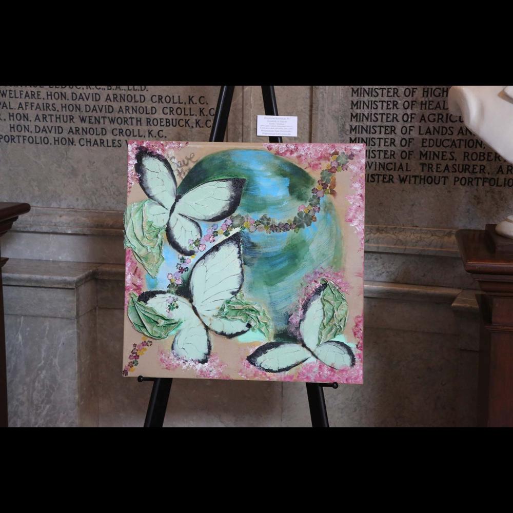 A painting by a student artist in the 2019 Youth Arts Program