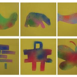 Image showing a collection of Inuit prints by students at the Ottawa Inuit Children's Centre