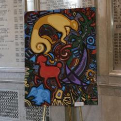 A painting by a student artist in the 2013 Youth Arts Program
