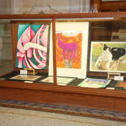 Paintings and drawings by student artists in the 2017 Youth Arts Program.