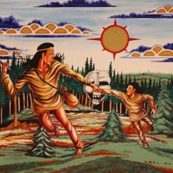 Image of an untitled work by Cree artist Carl Ray