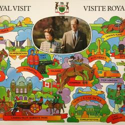 Affiche pour la tournée royale du Canada en 1973