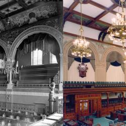 Images contrastées de la chambre de l'Assemblée législative