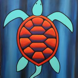 Image showing Turtle, a painting by Tim Doctor