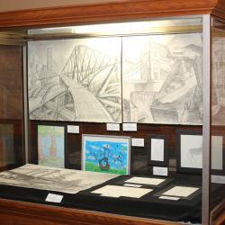 Drawings by student artists in the 2015 Youth Arts Program.